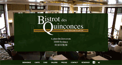 Desktop Screenshot of bistrotdesquinconces.com