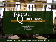 Tablet Screenshot of bistrotdesquinconces.com